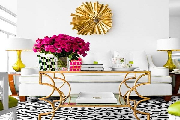 Decorate with geometric carpets